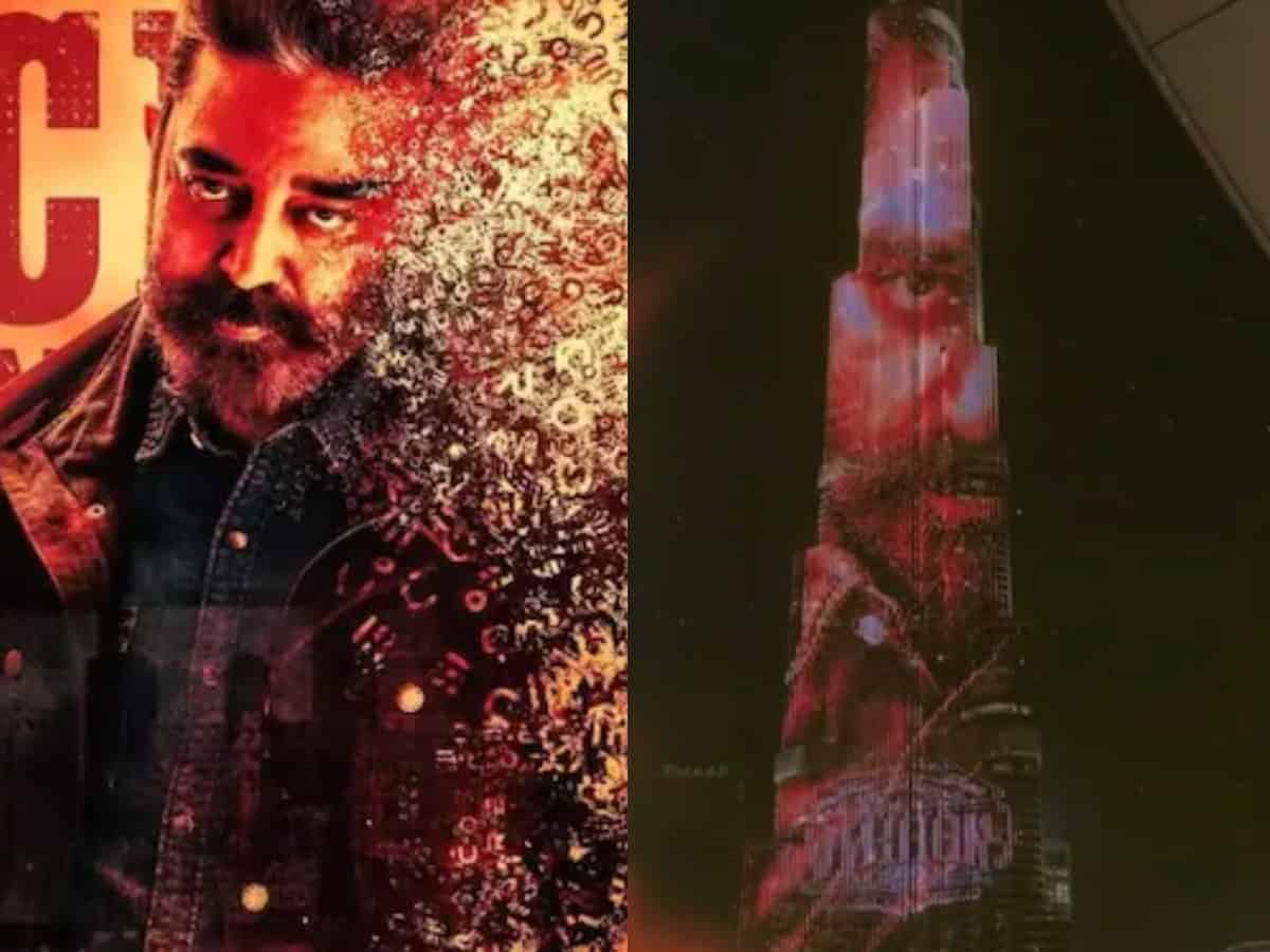 Kamal Haasan's 'Vikram' trailer lights up Burj Khalifa in Dubai