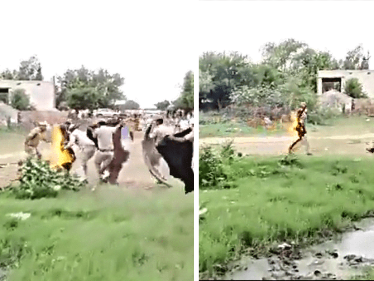 Seer sets himself afire in Bharatpur