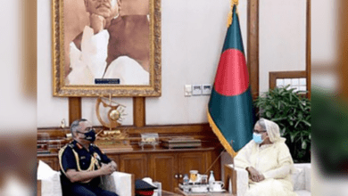 Indian Army Chief General Manoj Pande has called on Bangladesh Prime Minister Sheikh Hasina