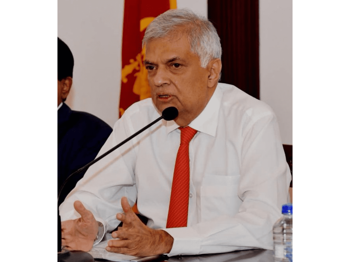 Sri Lankan acting President Ranil Wickremesinghe