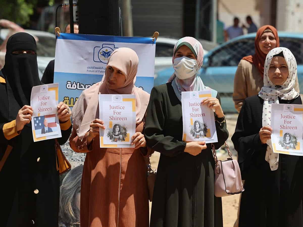 Palestinian journalists demand accountability for killers of slain Shireen Abu Akleh