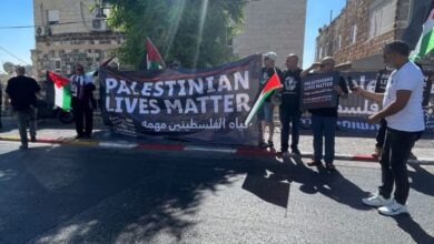 Pro-Palestinian rally gathers near Biden route