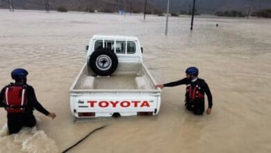 Heavy rains and torrential rains pervade the Gulf countries