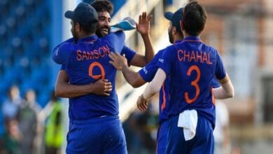 India pull off last ball win over West Indies in first ODI