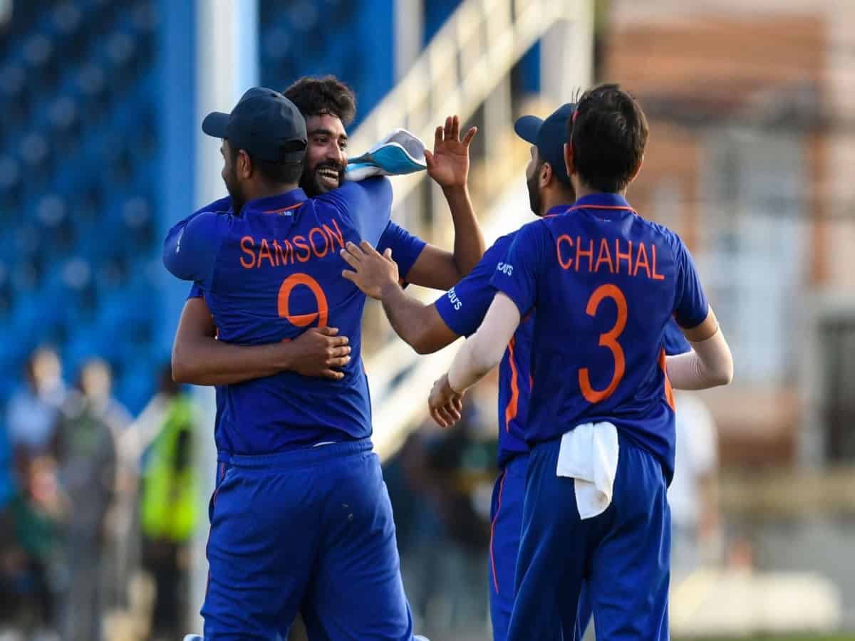 India pull off last ball win over West Indies in first ODI