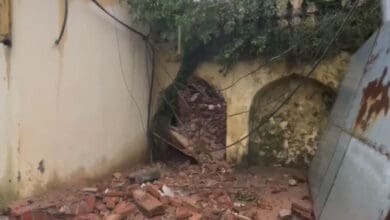 Hyderabad rains: Two house structures collapsed at Mecca Masjid