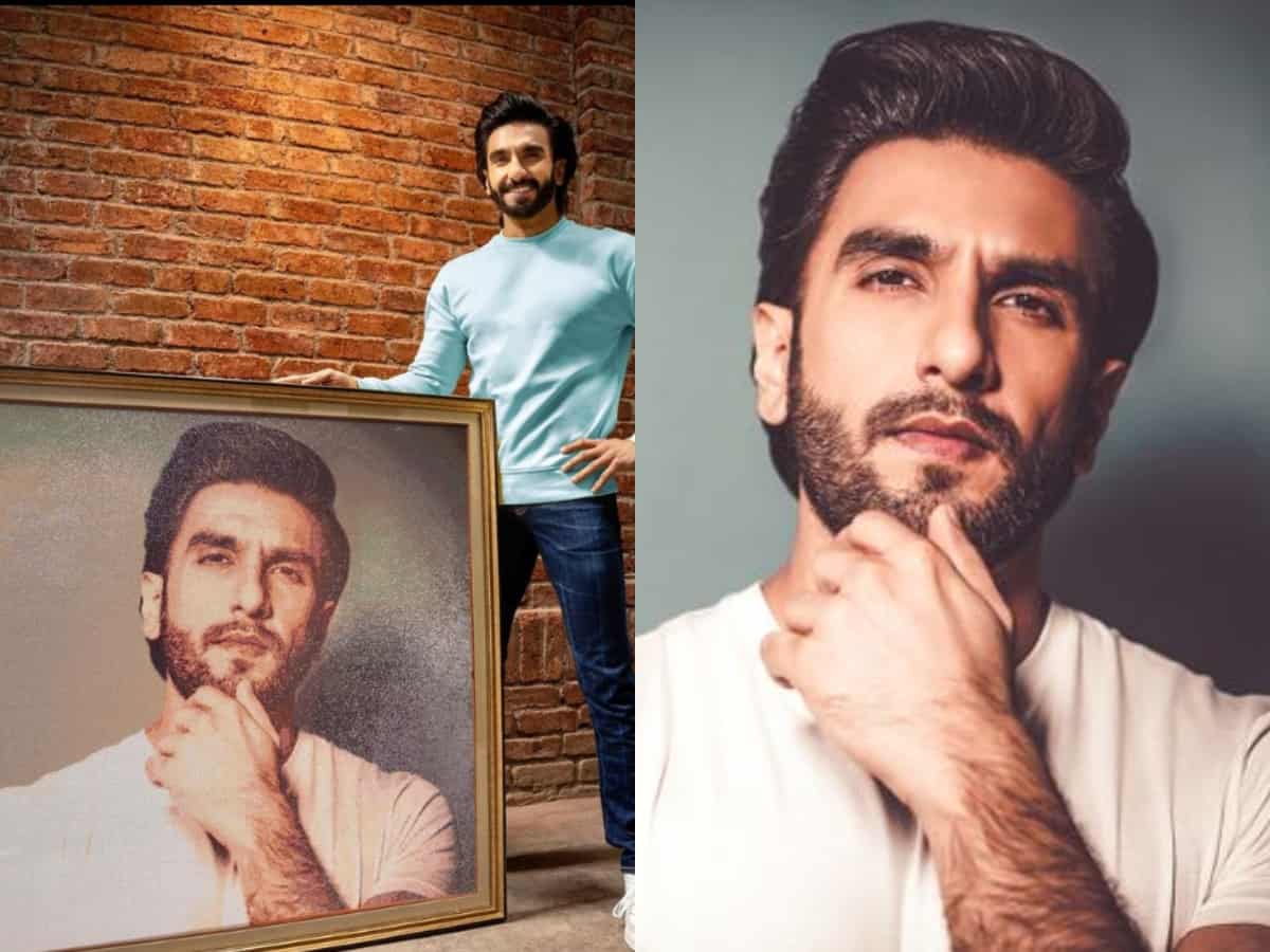 Fan gifts 100,000 crystal-studded portrait to Ranveer Singh