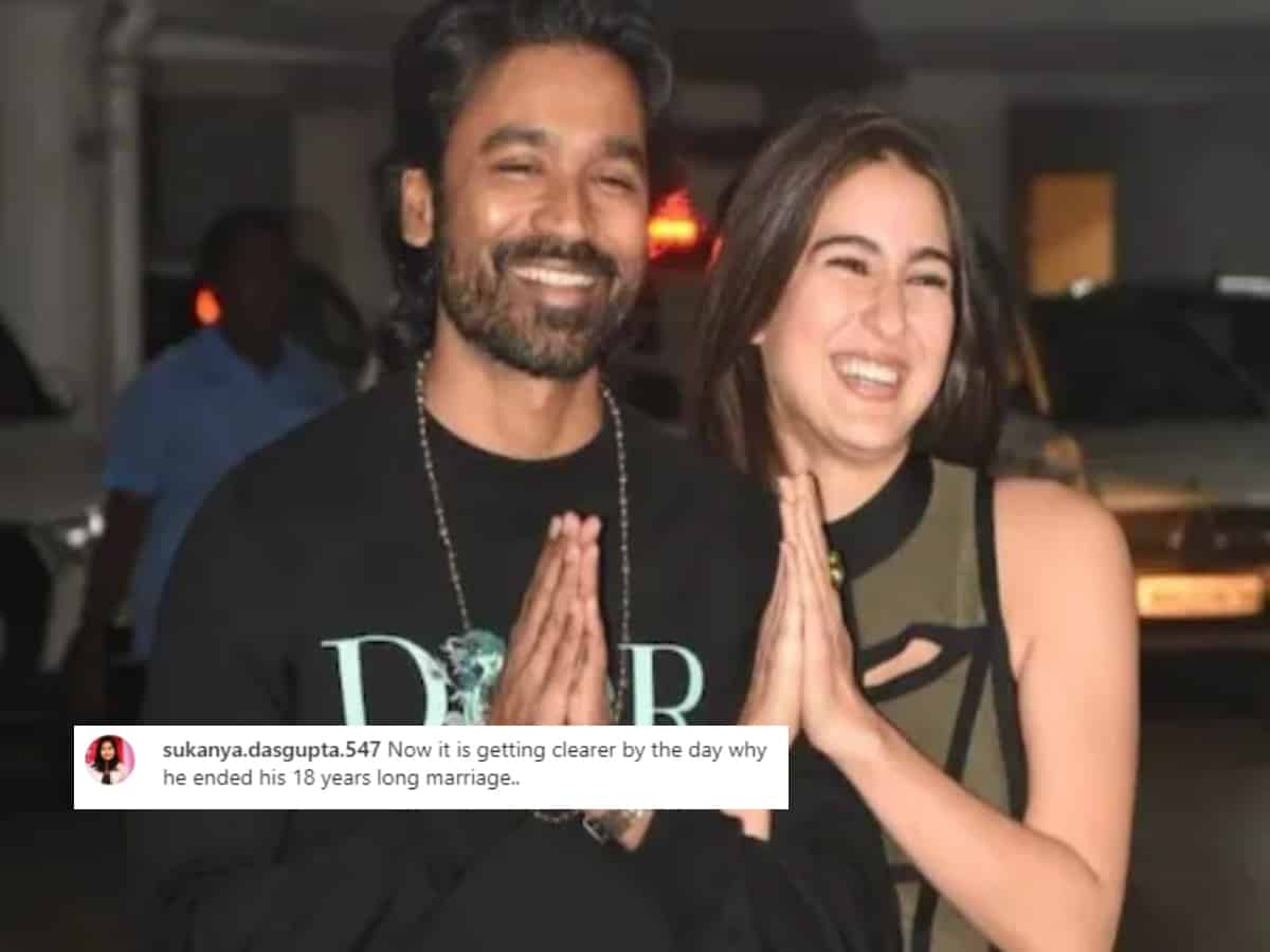 Netizens blame Sara Ali Khan for Dhanush's divorce