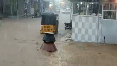 Handis of biryani washed away by rainwater, disappointing foodies in Hyderabad