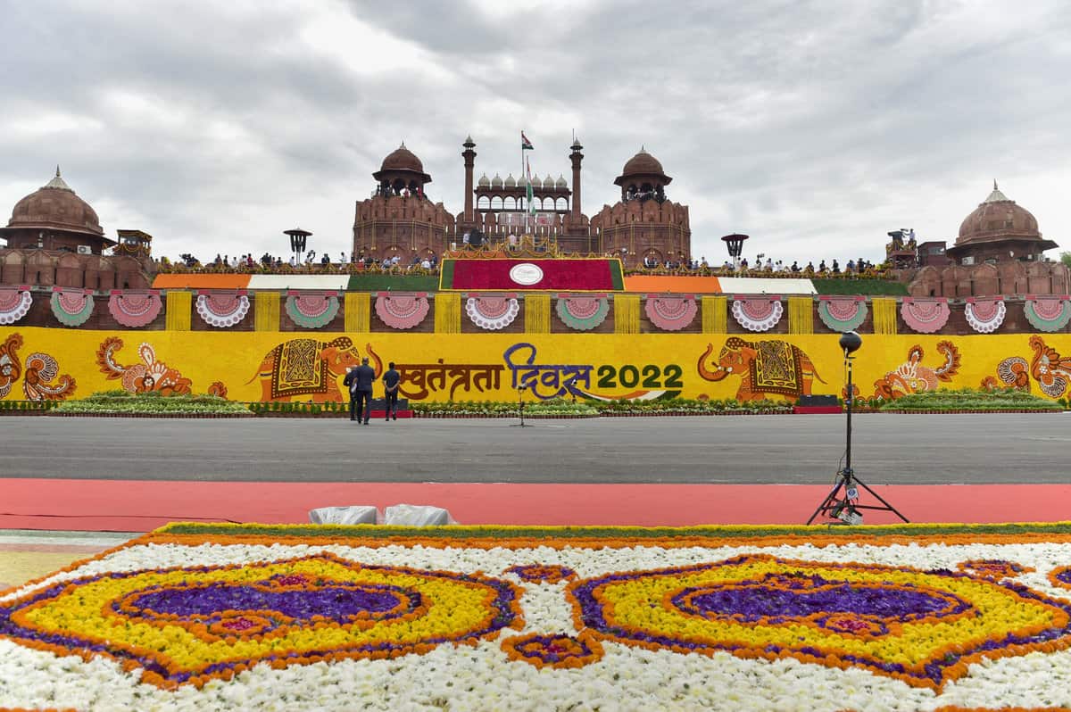 Independence Day function at Red Fort