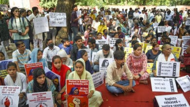 Bilkis Bano case protest in Delhi