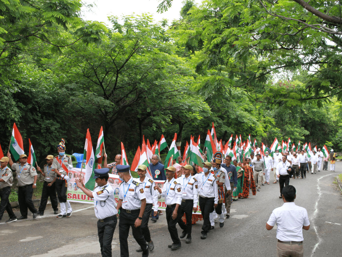 Hyderabad: 76th Independance day celebration at BRAOU