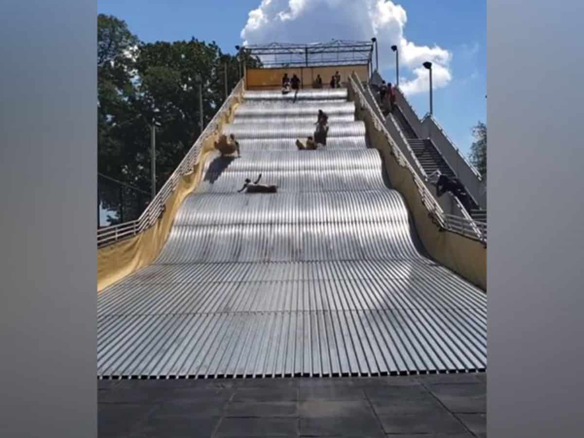 Giant slide shut down within hours, launched people into air as they slid down
