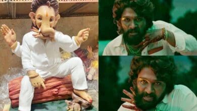 Allu Arjun craze hits Ganesh Chaturthi, fans welcome Pushpa Raj inspired Ganesha