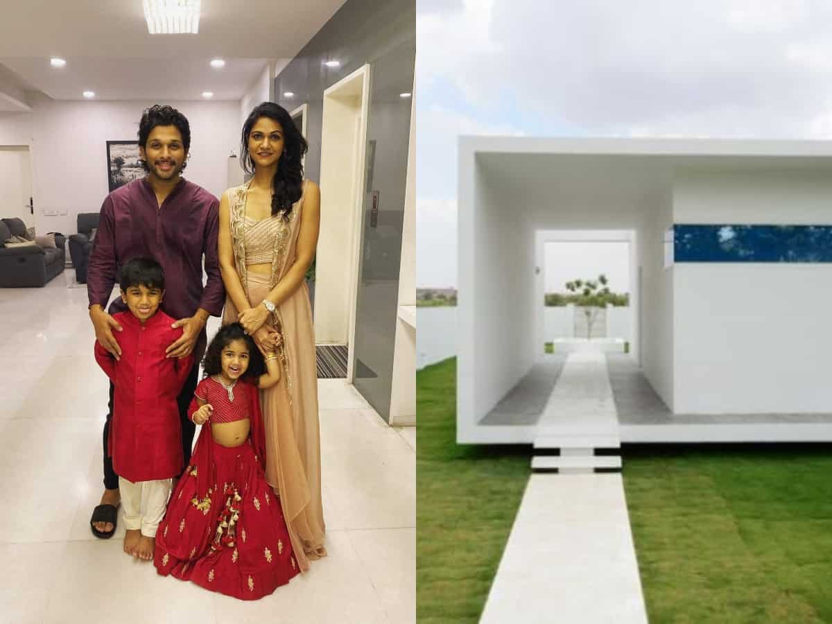 Inside Allu Arjun's box-shaped holiday home in Hyderabad