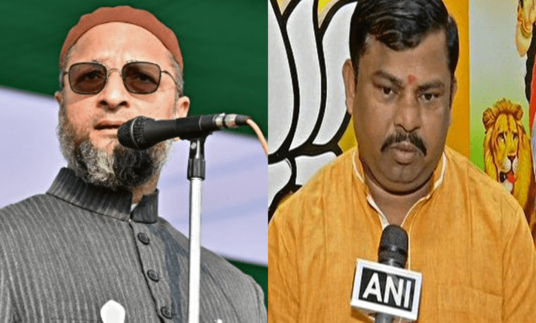 Raja Singh accuses Asaduddin Owaisi of creating unrest during Holi in Hyderabad