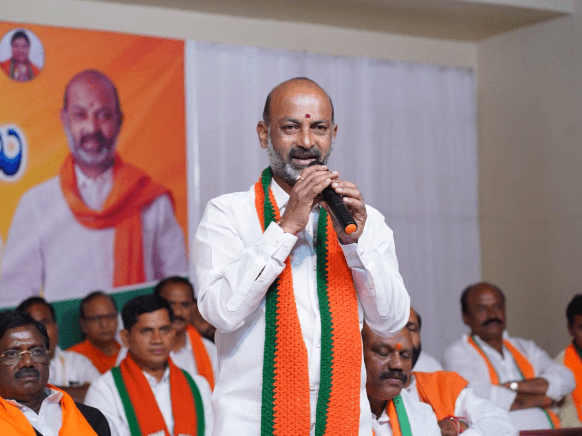 One BJP booth worker equals one TRS MLA, says Bandi Sanjay