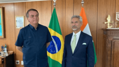 External Affairs Minister (EAM) S Jaishankar and his Brazilian counterpart Carlos Alberto Franco Franca.