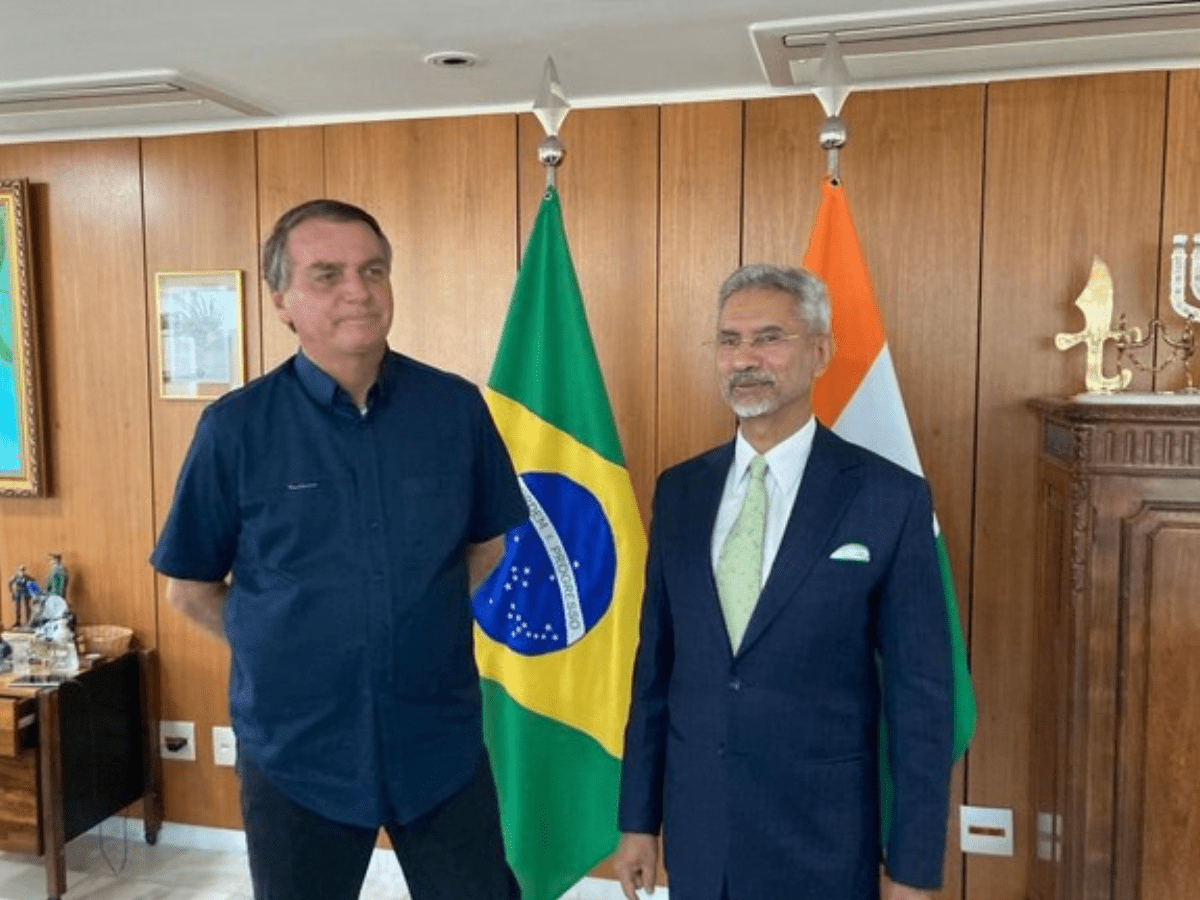 External Affairs Minister (EAM) S Jaishankar and his Brazilian counterpart Carlos Alberto Franco Franca.
