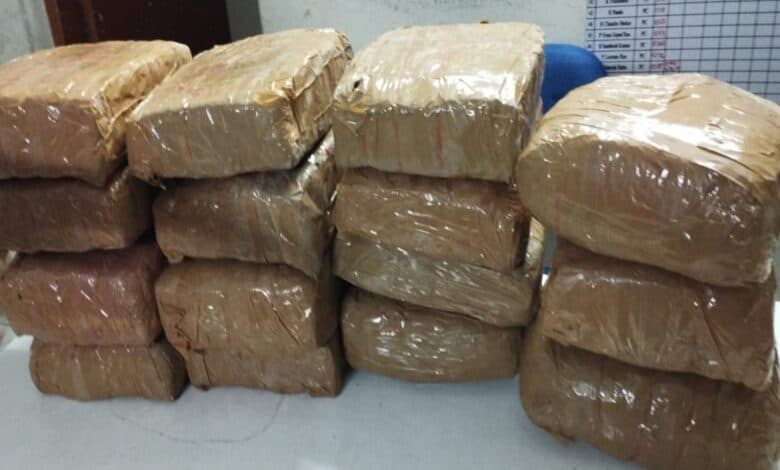 Hyderabad: Police arrest eight with 24 kg ganja in TSRTC bus