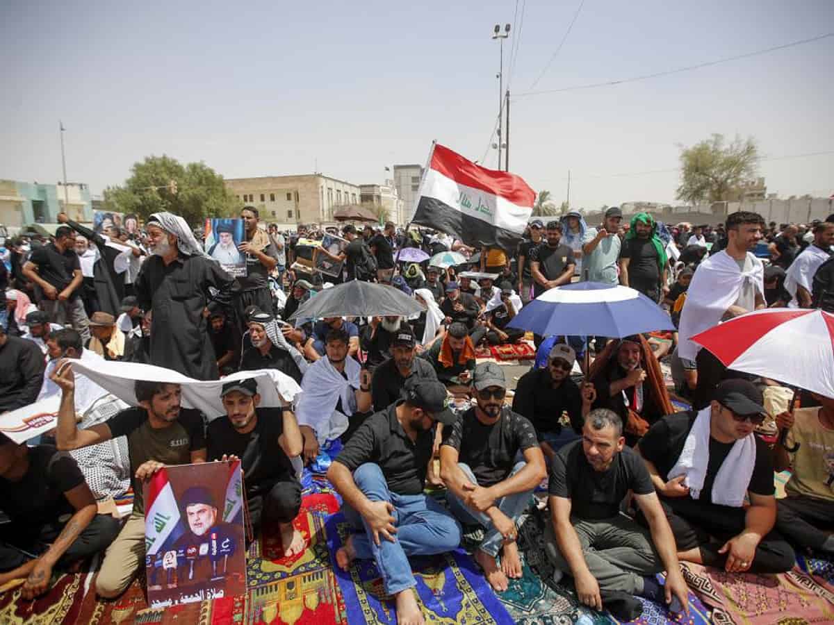 Rival Iraq protests underscore inter-Shiite power struggle