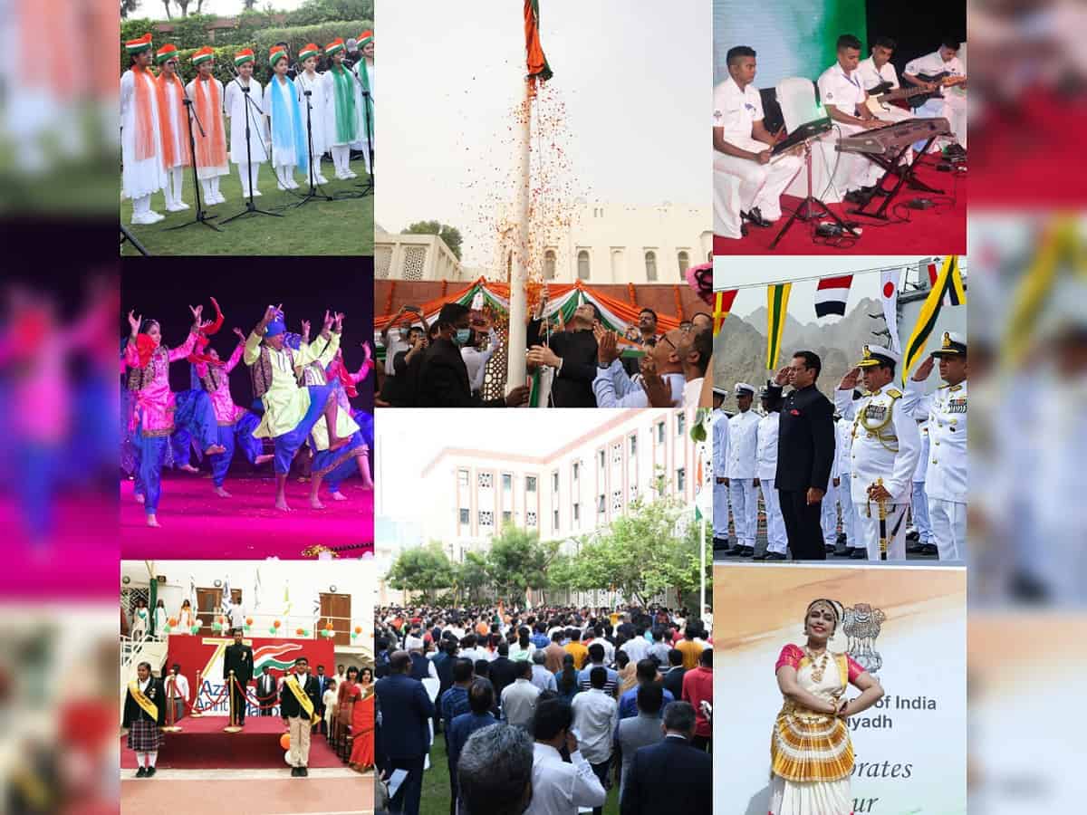 Photos: Indian expats in Gulf countries celebrates 76th Independence Day