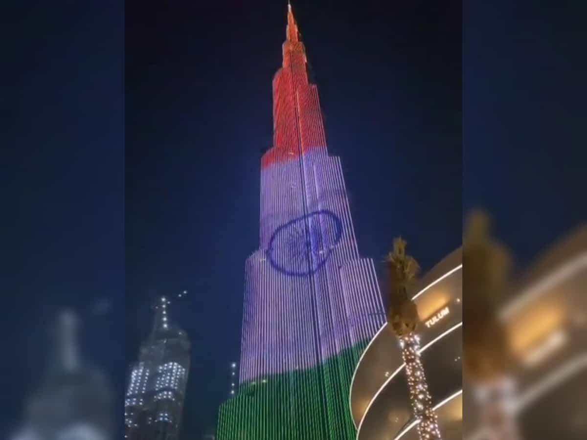 Watch: Burj Khalifa lights up to mark India's Independence Day