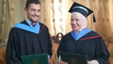 Watch: Jordanian mother-son duo receives master's degree with distinction