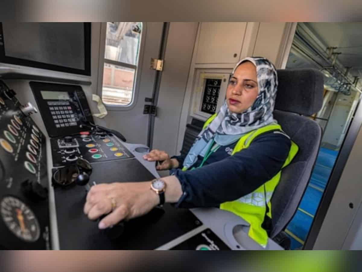 In a first, two women hires as metro train drivers in Egypt