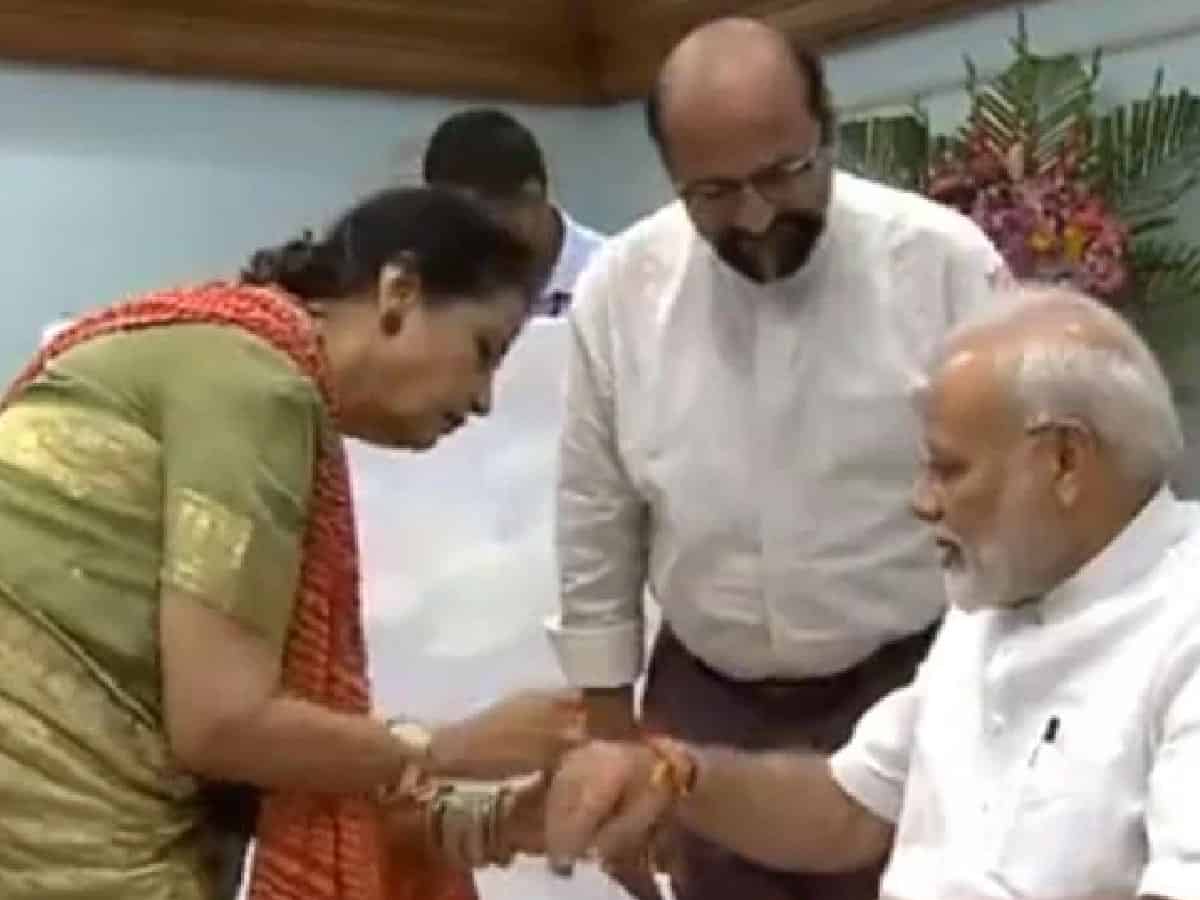 PM Modi's Pakistani sister sends him 'rakhi', wishes for his good health