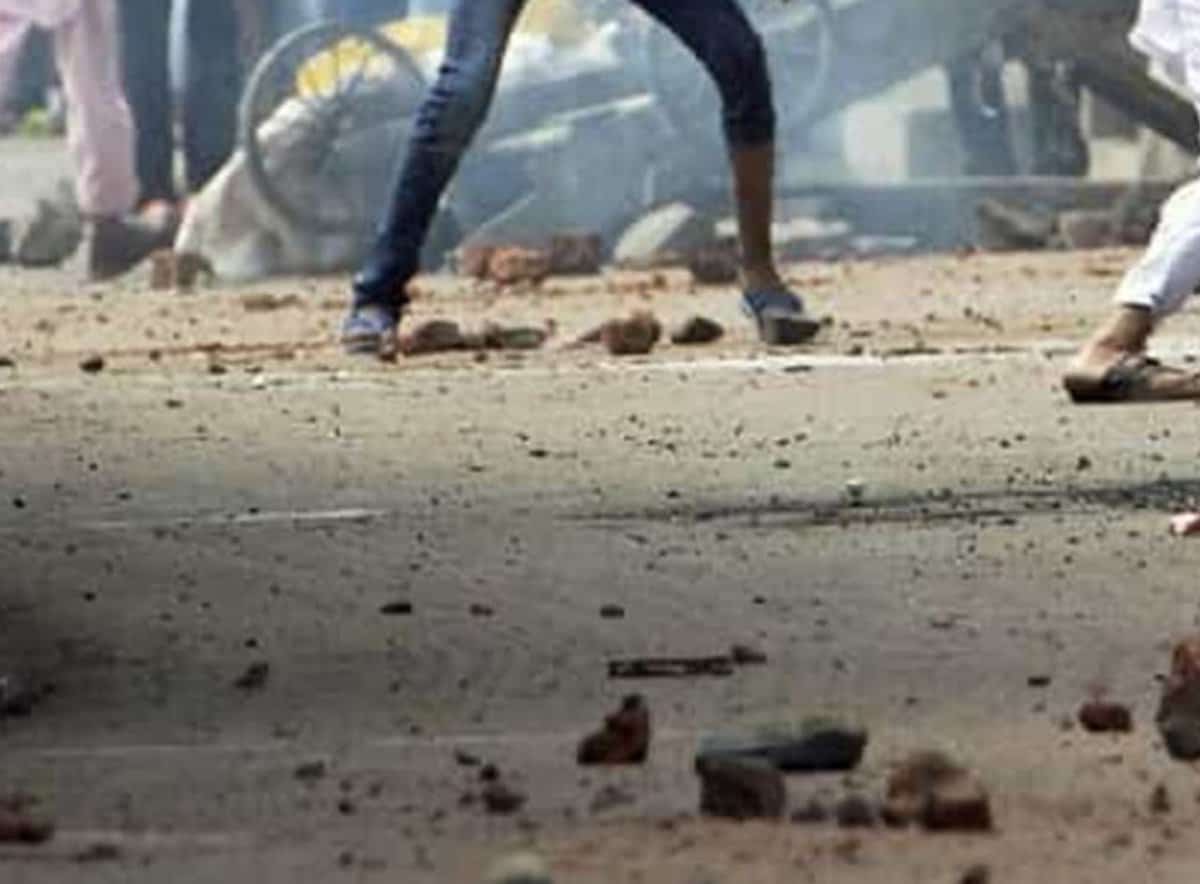 Stone-Pelting-Protest