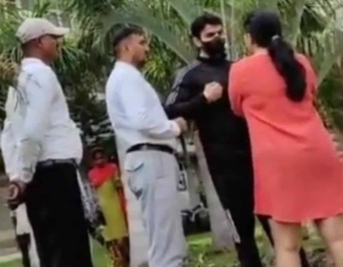 abusing woman