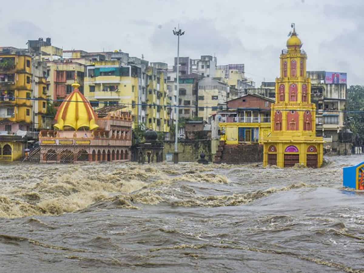 Flood surge continues across Godavari, Krishna rivers in AP