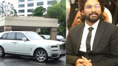 Allu Arjun arrives in Rolls Royce Cullinan at Taj Krishna, Hyderabad