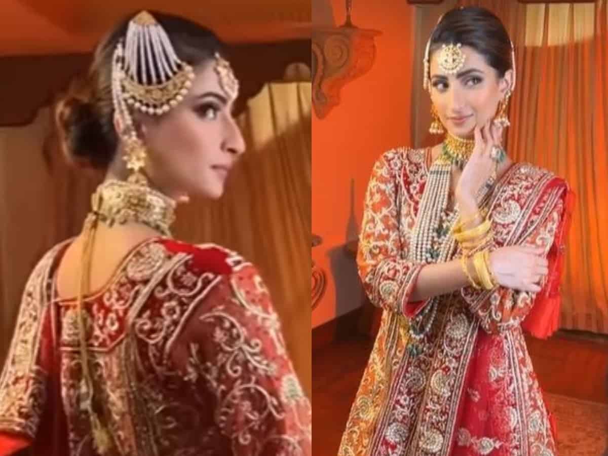 Palak Tiwari turns Hyderabadi bride in Khada Dupatta [Video]