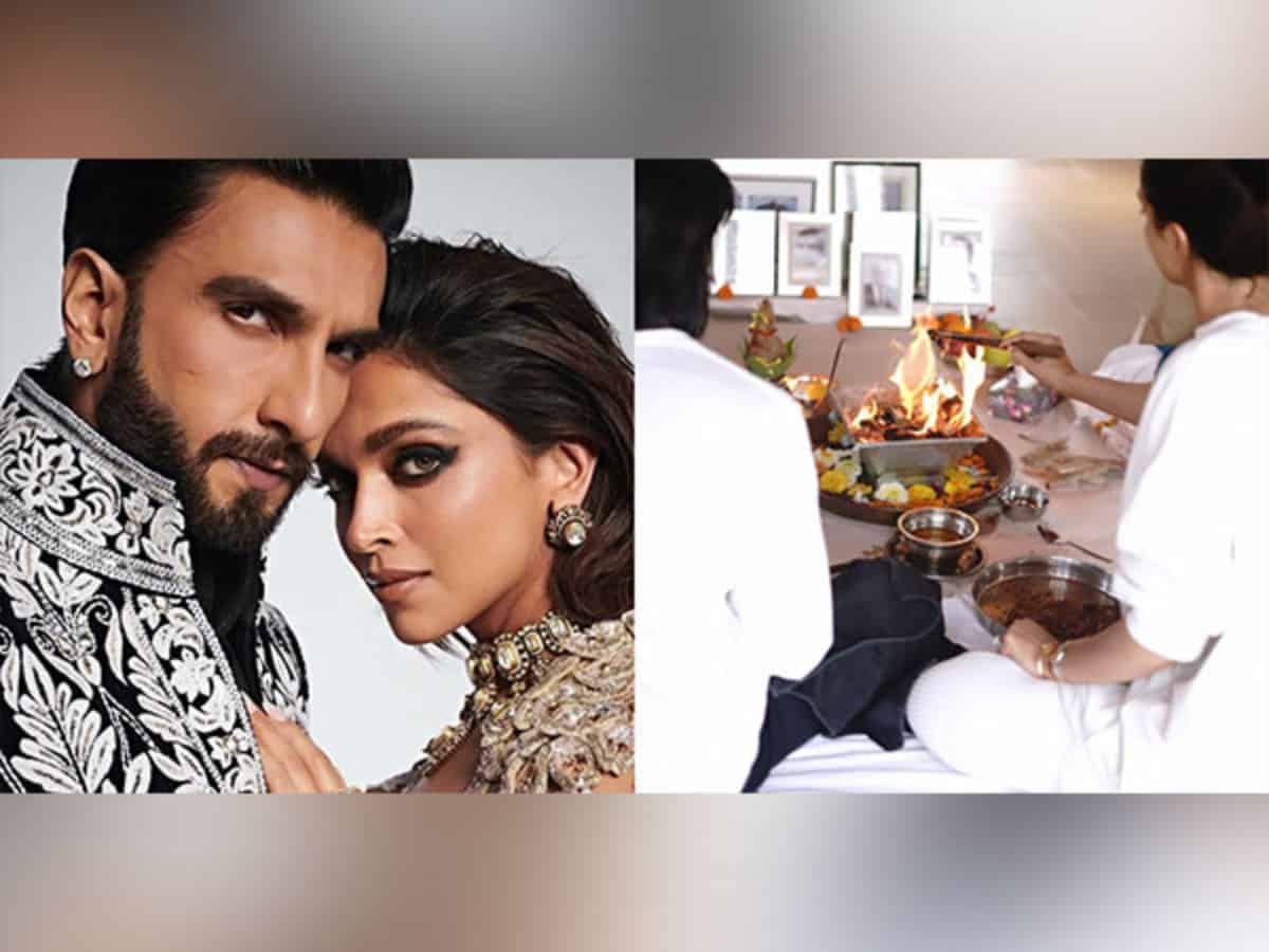 Ranveer, Deepika perform griha pravesh puja at Alibaug bungalow