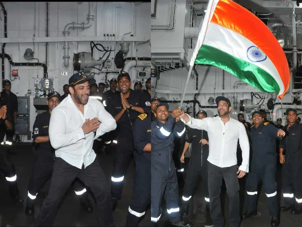 Salman Khan spends a day with Indian Navy in Vishakhapatnam