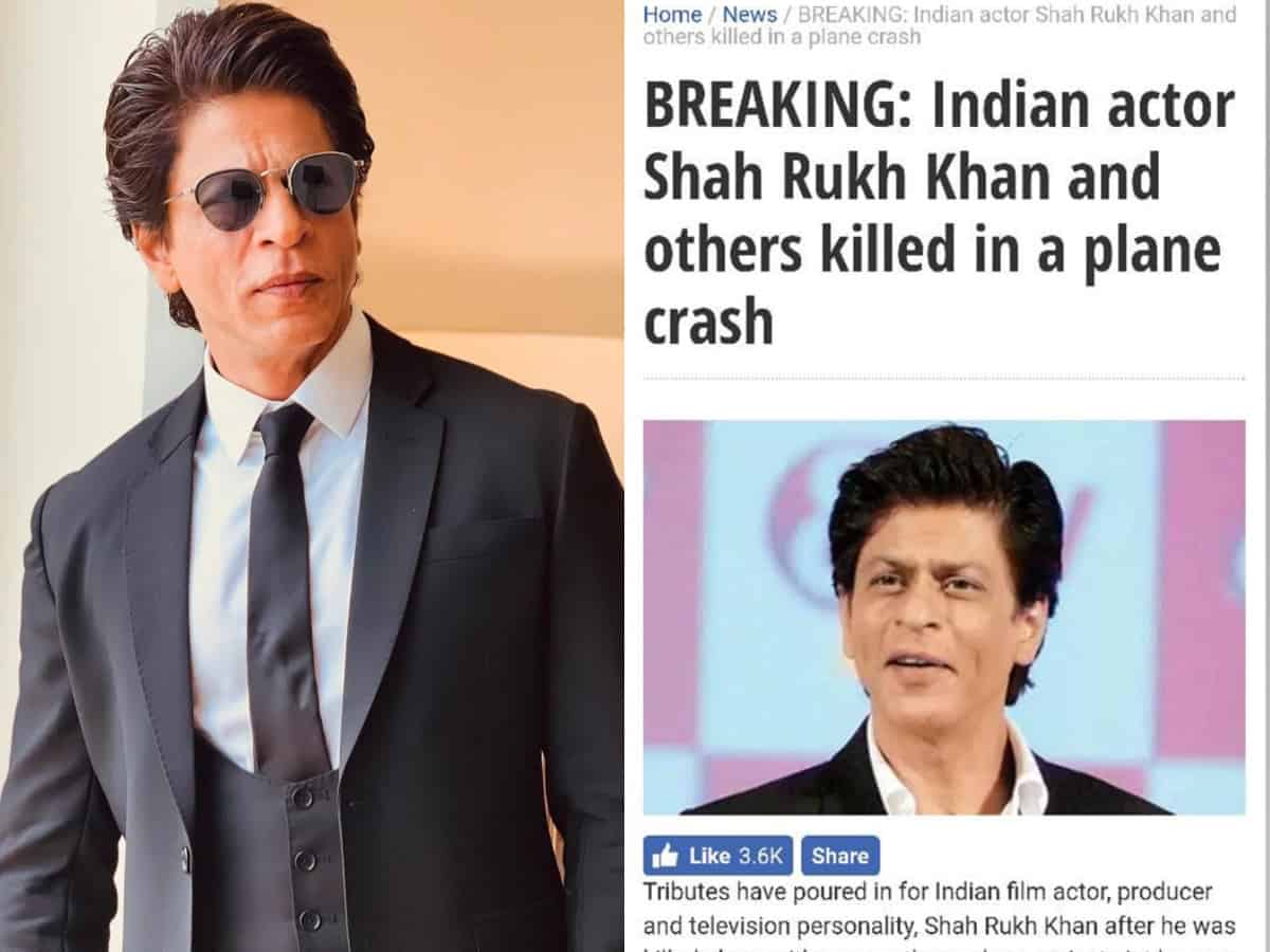 When Shah Rukh Khan was declared 'dead' in plane crash