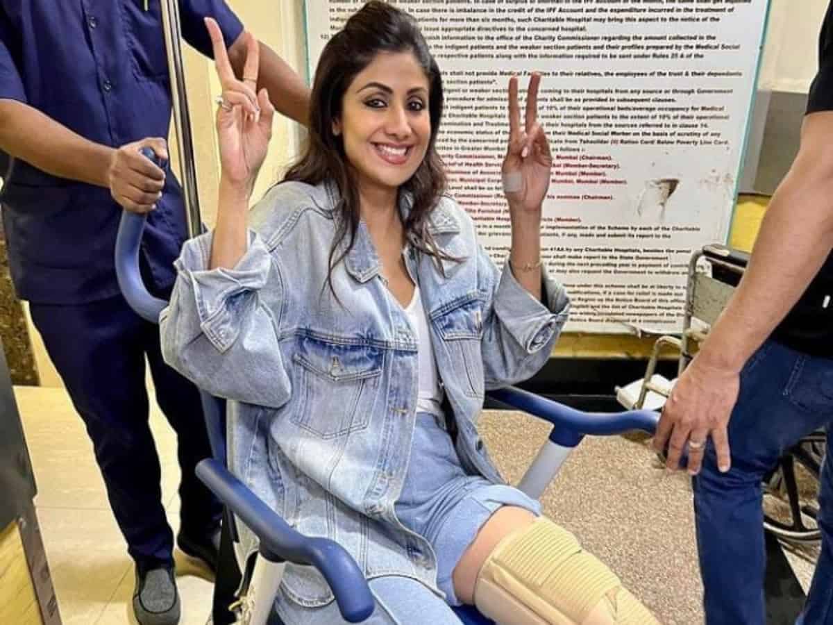Shilpa Shetty fractures leg, wheelchair-bound for 6 weeks