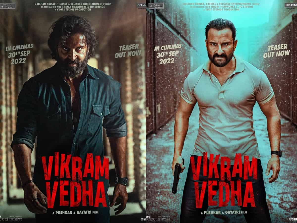 Hrithik, Saif express gratitude for love on Vikram Vedha teaser