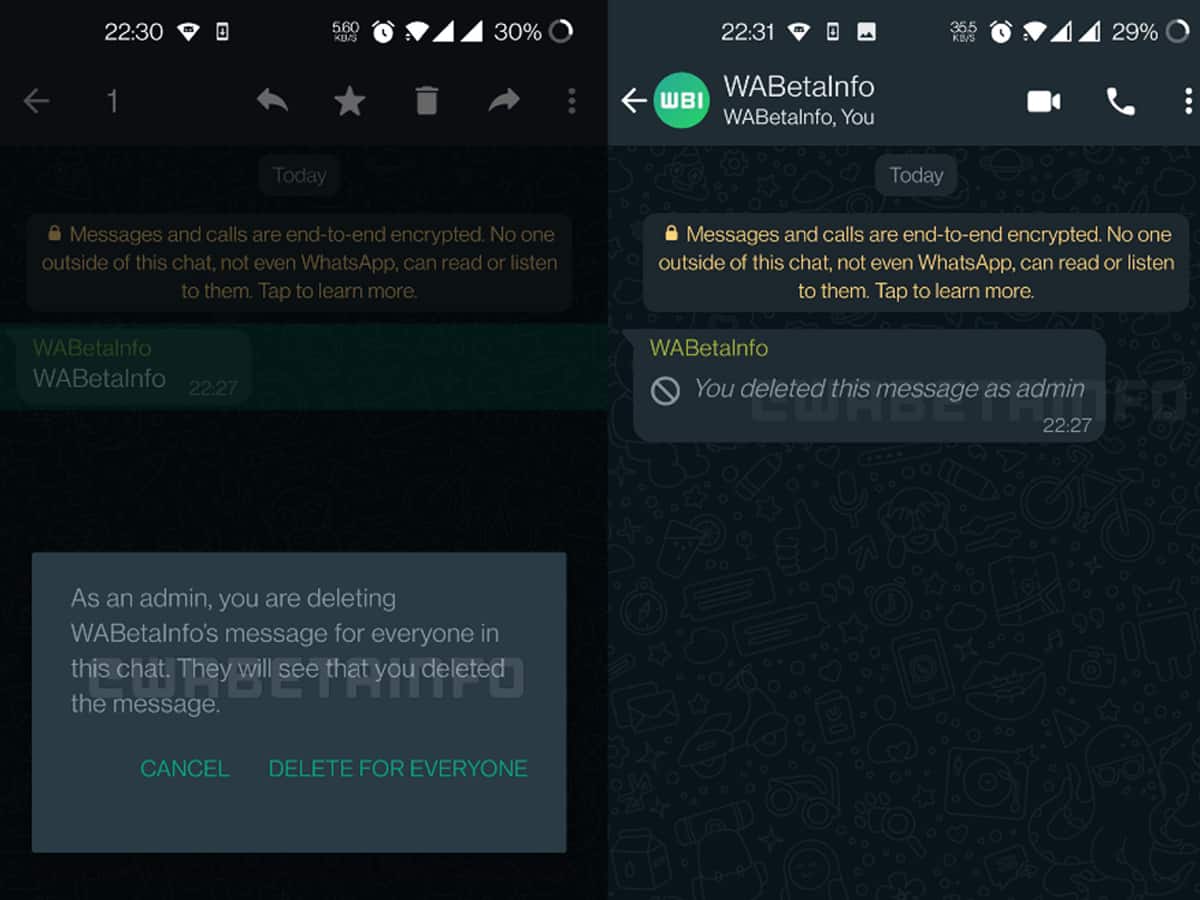 WhatsApp to allow group admins to delete messages for everyone