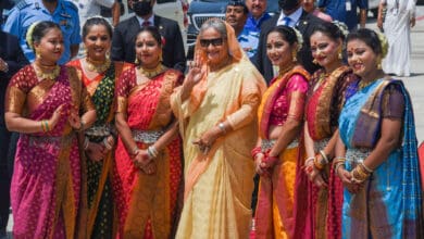 sheikh Hasina in Delhi