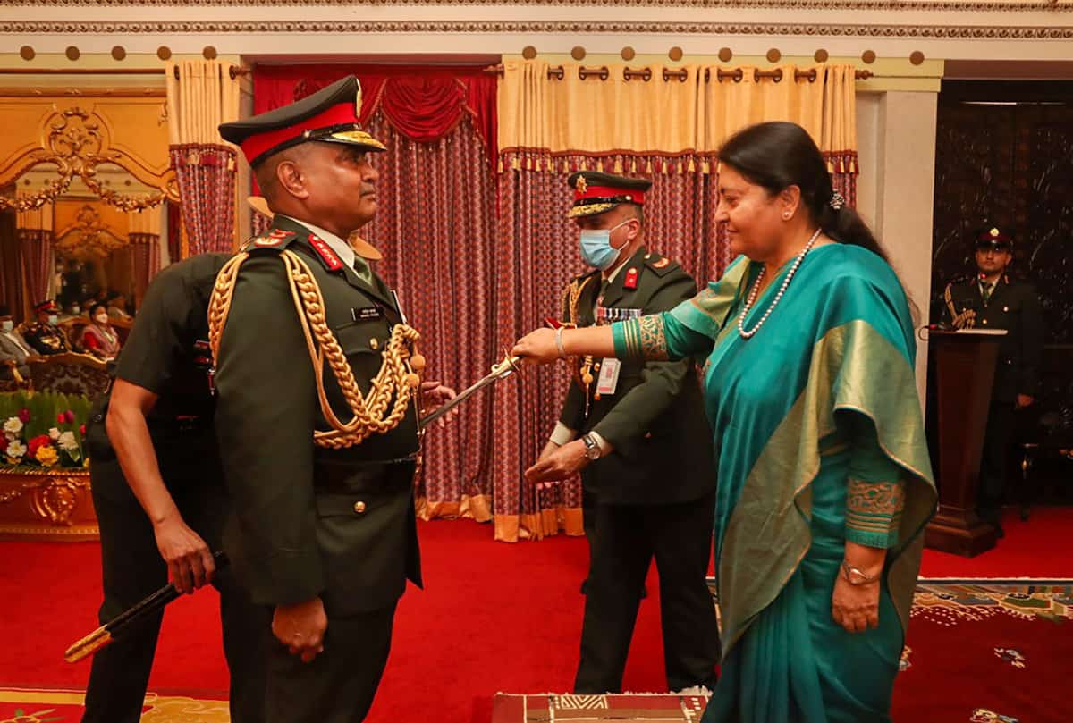 Army chief Manoj Pande in Nepal