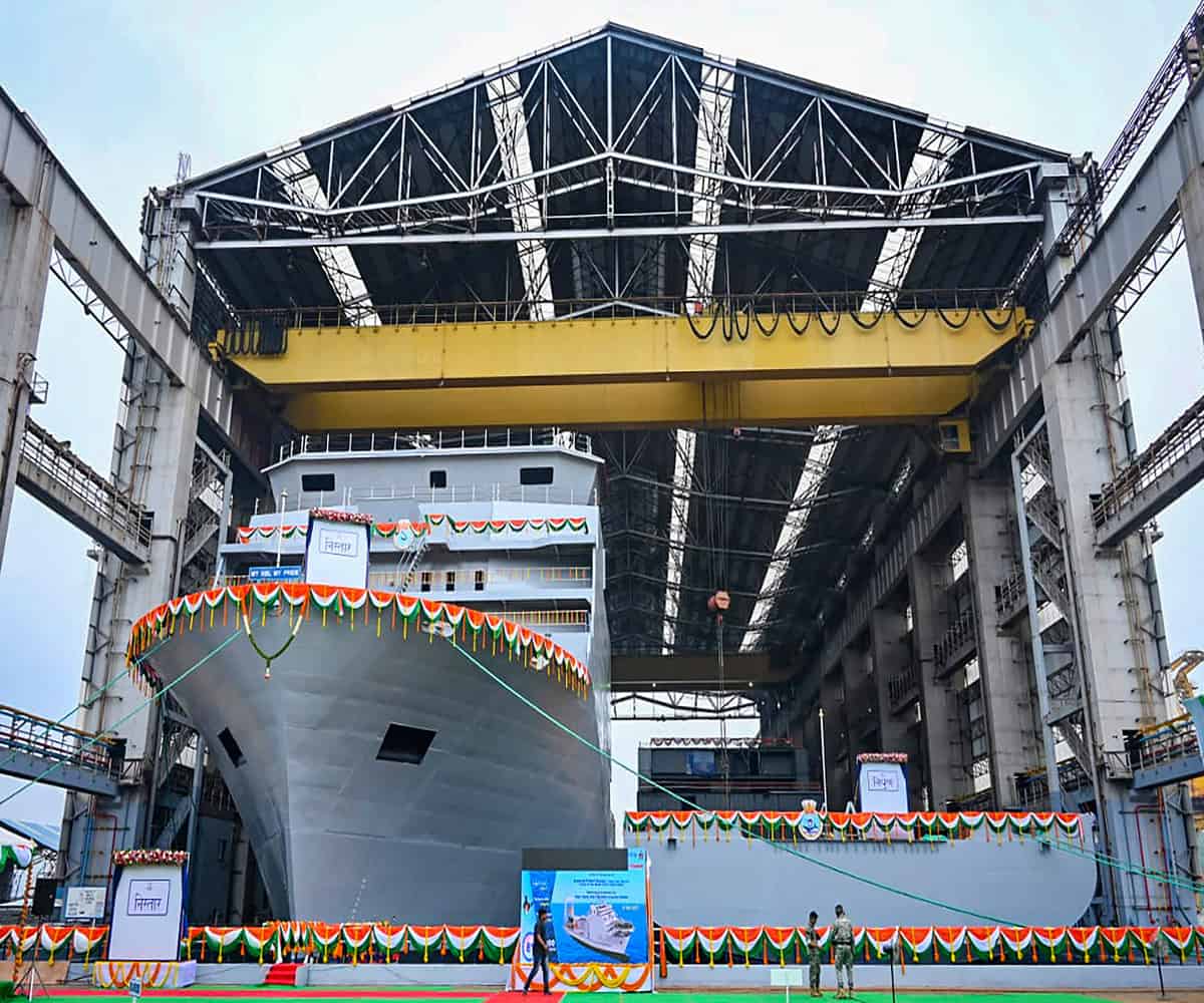 Diving Support Vessels 'Nistar', 'Nipun' launched in Vizag: Navy