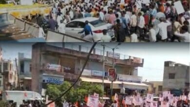 Protest against forceful conversion of Hindu family members in Gujarat