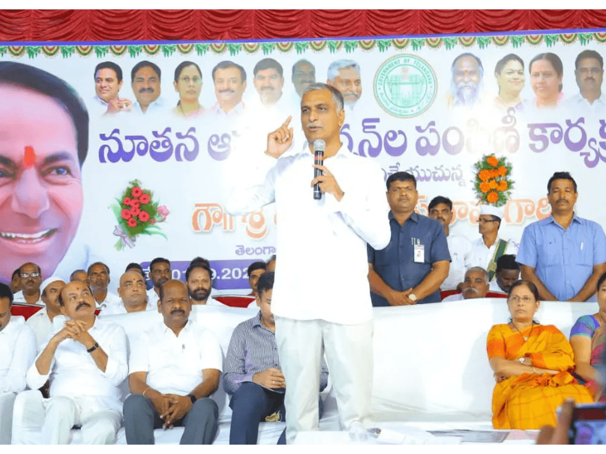 Finance Minister T Harish Rao-