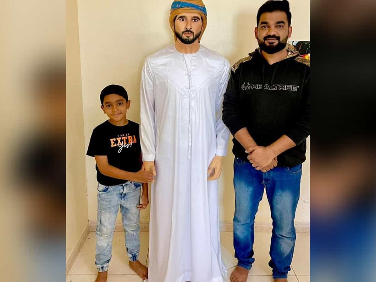 34-year-old Bangalore artist creates 120kgs life-sized wax statue of Dubai Crown Prince