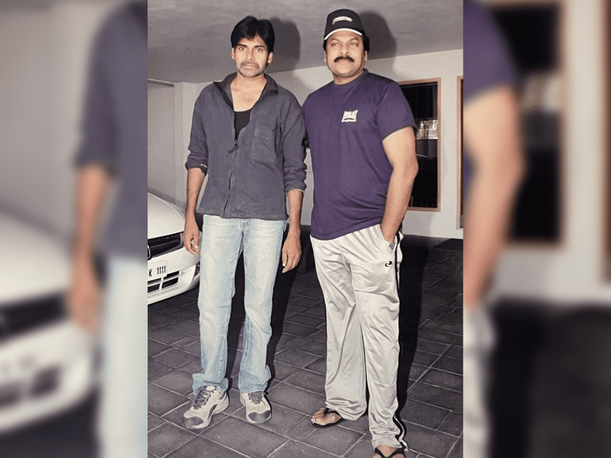 Pawan Kalyan and Chiranjeevi