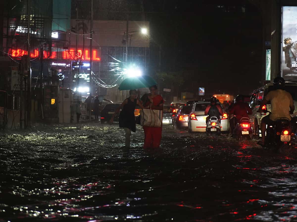 rainfall in hyderabad