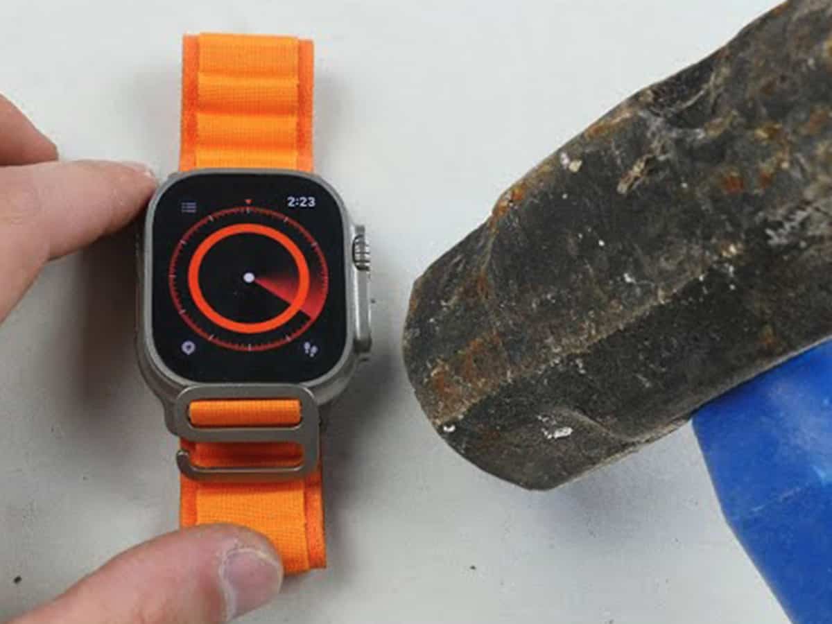 YouTuber tests Apple Watch Ultra durability with hammer